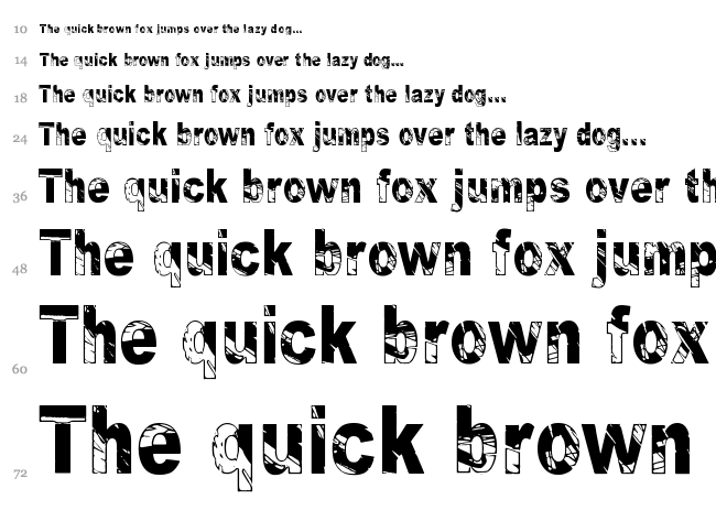 Some Distant Memory font waterfall
